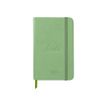 RHODIA rhodiatime - Webplanner - 2023 - vista de la semana - A6 - 100 x 150 mm - 144 páginas - papel marfil - sage cover - cuero sintético