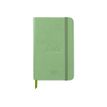 RHODIA rhodiatime - Webplanner - 2023 - vista de la semana - A6 - 100 x 150 mm - 144 páginas - papel marfil - sage cover - cuero sintético