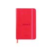 RHODIA rhodiatime - Webplanner - 2023 - vista de la semana - A6 - 100 x 150 mm - 144 páginas - papel marfil - poppy cover - cuero sintético