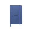 RHODIA rhodiatime - Webplanner - 2023 - vista de la semana - A6 - 100 x 150 mm - 144 páginas - papel marfil - midnight cover - cuero sintético