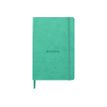 RHODIA rhodiatime - Webplanner - 2023 - vista de la semana - A5 - 160 páginas - papel marfil - peacock cover - cuero sintético