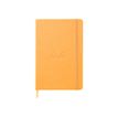 RHODIA rhodiatime - Webplanner - 2023 - vista de la semana - A5 - 160 páginas - papel marfil - cubierta naranja - cuero sintético