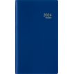 Brepols Breplan Genova - Agenda de bolsillo - vista de la semana - grapado - bolsillo - 92 x 160 mm - azul