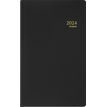 Brepols Building Seta - Desk diary - día para ver - historial - 100 x 165 mm - negro - policloruro de vinilo (PVC)