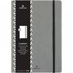 Oberthur Balthazar - Cuaderno - A5 - 100 hojas / 200 páginas - papel marfil - lined - tapa gris claro - sintético