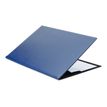 L' Agenda Moderne Satiny - Almohadilla de sobremesa - 56 x 38 cm - cuero vacuno - azul marino
