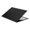 L' Agenda Moderne Satiny - Almohadilla de sobremesa - 56 x 38 cm - cuero vacuno - negro