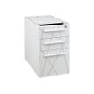 Gautier office Sunday - Pedestal - 3 cajones - madera aglomerada - blanco