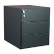 MT MTALI3T - Pedestal - móvil - 3 cajones - sheet metal - antracita gris