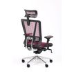 3701338802546-Fauteuil de bureau VASEAT - accoudoirs réglables - appui-tête intégré - rouge-P_405125422_3-2