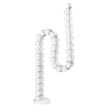 T'nB Ergo Line - Organizador de cables para cables - articulated, with metallic base - blanco
