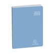 Exacompta Forum Soft Harmony - Agenda - 2021-2022 - página de día - costura de separación - 120 x 170 mm - retrato - papel blanco - tapa azul - cartón