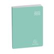 Exacompta Forum Soft Harmony - Agenda - 2021-2022 - página de día - costura de separación - 120 x 170 mm - retrato - papel blanco - tapa verde - cartón