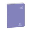 Exacompta Forum Soft Harmony - Agenda - 2021-2022 - página de día - costura de separación - 120 x 170 mm - retrato - papel blanco - tapa violeta - cartón