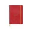 RHODIA Rhodiarama - Cuaderno - A5 - 80 hojas / 160 páginas - papel marfil - punteado - poppy cover - cuero sintético