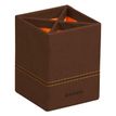 RHODIA Rhodiarama Home Office - Soporte de lapicero - 8 x 8 x11 cm - piel sintética - Bronce, orange saddle stitching