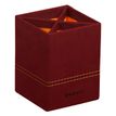 RHODIA Rhodiarama Home Office - Soporte de lapicero - 8 x 8 x11 cm - piel sintética - burdeos, orange saddle stitching