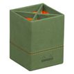 RHODIA Rhodiarama Home Office - Soporte de lapicero - 8 x 8 x11 cm - piel sintética - verde salvia, orange saddle stitching