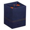 RHODIA Rhodiarama Home Office - Soporte de lapicero - 8 x 8 x11 cm - piel sintética - medianoche, orange saddle stitching