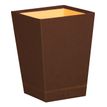 RHODIA Rhodiarama Home Office - Cesto de basura - leatherette - Bronce, orange saddle stitching