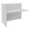 Burocean Ola - Componente de escritorio de recepción - rectangular - blanco perla - blanco perla base