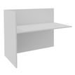 Burocean Ola - Componente de escritorio de recepción - rectangular - blanco perla - blanco perla base