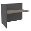 Burocean Ola - Componente de escritorio de recepción - rectangular - roble gris - carbón base