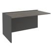 Burocean Ola - Componente de escritorio de recepción - rectangular - roble gris - carbón base