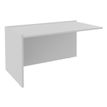 Burocean Ola - Componente de escritorio de recepción - rectangular - blanco perla - blanco perla base