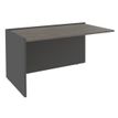 Burocean Ola - Componente de escritorio de recepción - rectangular - roble gris - carbón base