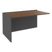 Burocean Ola - Componente de escritorio de recepción - rectangular - nogal - carbón base