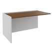 Burocean Ola - Componente de escritorio de recepción - rectangular - nogal - carbón base