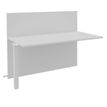 Burocean Ola - Componente de escritorio de recepción - rectangular - blanco perla - blanco perla base