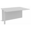 Burocean Ola - Componente de escritorio de recepción - rectangular - blanco perla - blanco perla base
