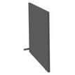 Burocean Ola - Receptionist desk side panel - madera, madera aglomerada, melamina - gris
