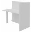 Burocean Ola - Componente de escritorio de recepción - rectangular - blanco perla - blanco perla base