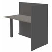 Burocean Ola - Componente de escritorio de recepción - rectangular - roble gris - carbón base