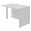 Burocean Ola - Componente de escritorio de recepción - rectangular - blanco perla - blanco perla base