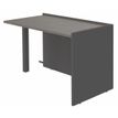 Burocean Ola - Componente de escritorio de recepción - rectangular - roble gris - carbón base