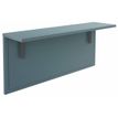 Burocean Ola - Receptionist desk shelf - rectangular - arcilla azul - carbón base