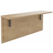 Burocean Ola - Receptionist desk shelf - rectangular - roble claro - carbón base