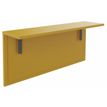 Burocean Ola - Receptionist desk shelf - rectangular - curry amarillo - carbón base