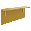 Burocean Ola - Receptionist desk shelf - rectangular - curry amarillo - blanco perla base