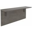 Burocean Ola - Receptionist desk shelf - rectangular - roble gris - carbón base