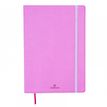 Oberthur Carmen - Cuaderno - stitched binding - A5 - 100 hojas / 200 páginas - papel marfil - lined - tapa rosa - sintético