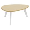 Burocean - Mesa para café - pebble - verde haya - blanco base