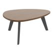 Burocean - Mesa para café - pebble - nogal - carbón base