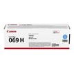 Canon 069H - Alto rendimiento - cián - original - caja - cartucho de tóner - para i-SENSYS LBP673Cdw, LBP673dw, MF752Cdw, MF754Cdw