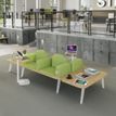 3253310179554-Banquette ILO - 4 places L172xP114cm -  blanc - structure noyer - tissu kiwi-P_405134634_2-1