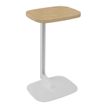 Burocean Ilo - Pedestal escritorio - rectangular - roble claro - blanco base